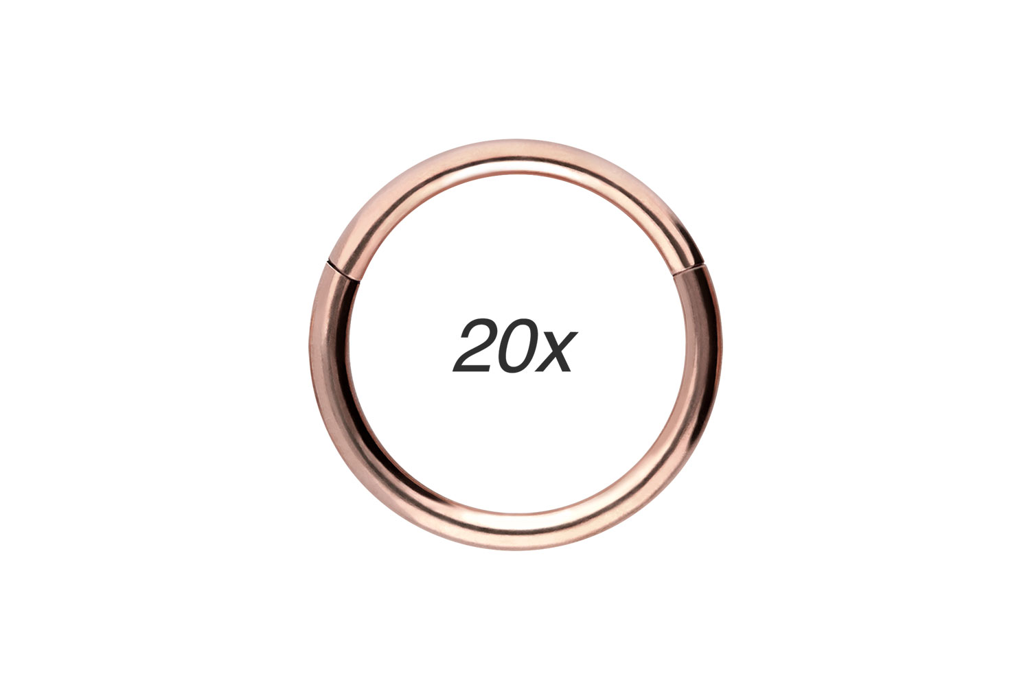 SET Chirurgenstahl Segmentring Clicker Piercing